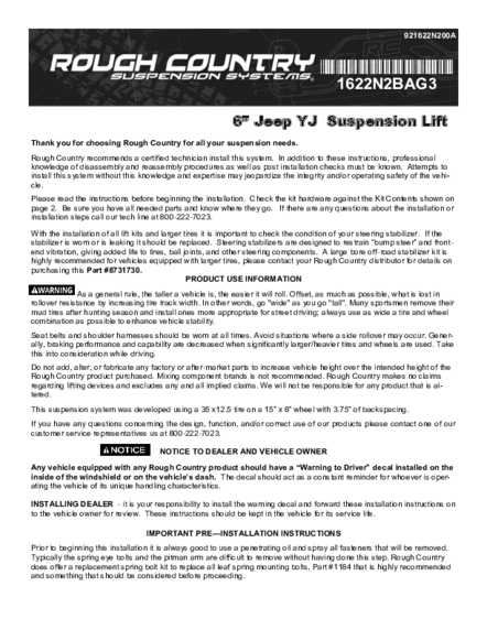 Installation Manual